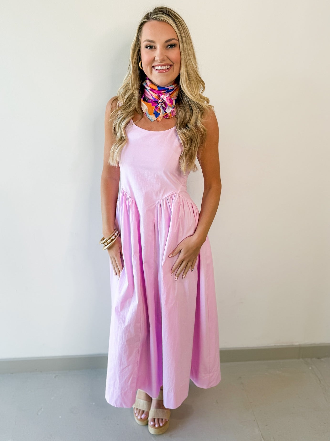 A Line Poplin Dress