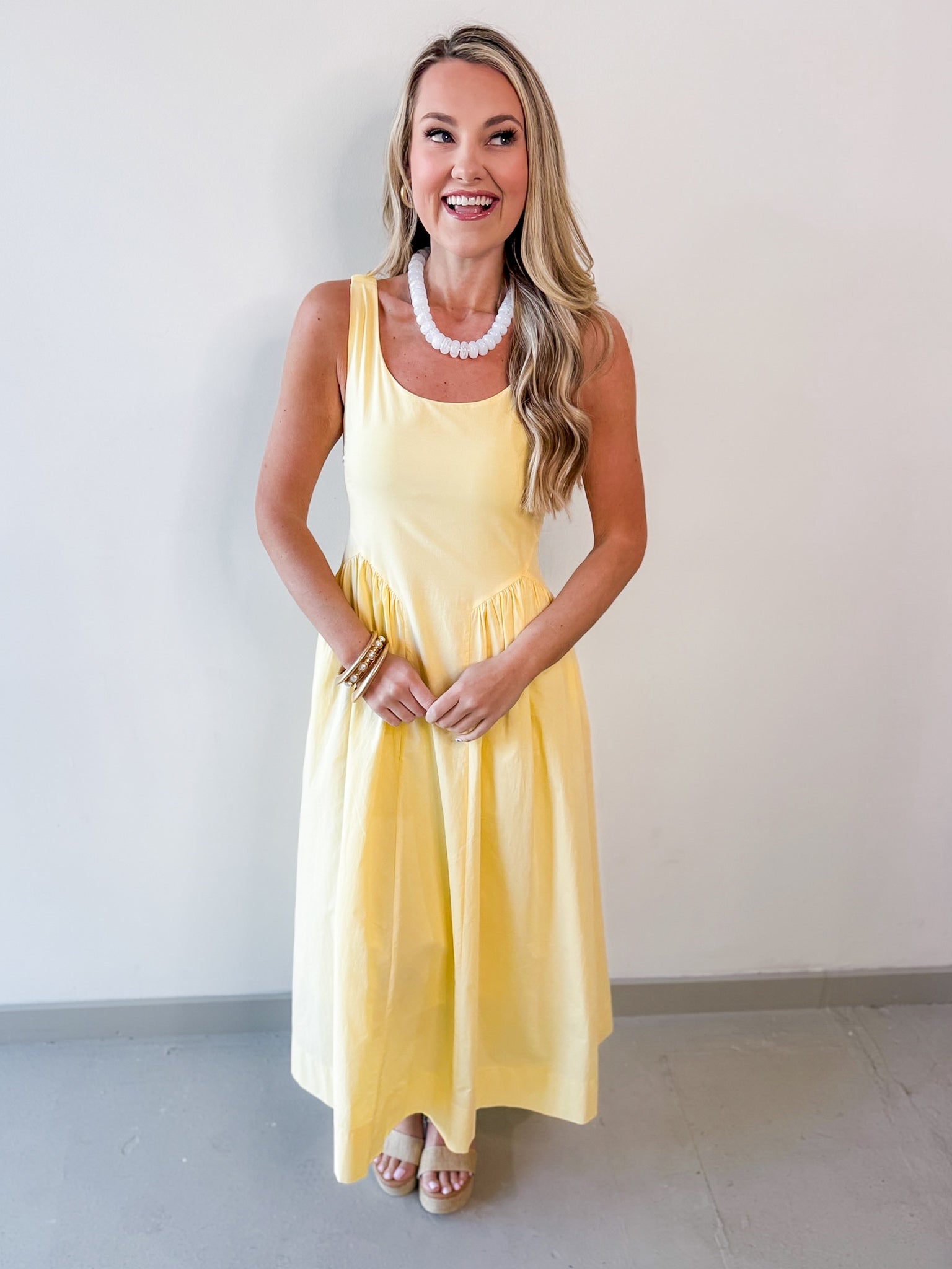 A Line Poplin Dress