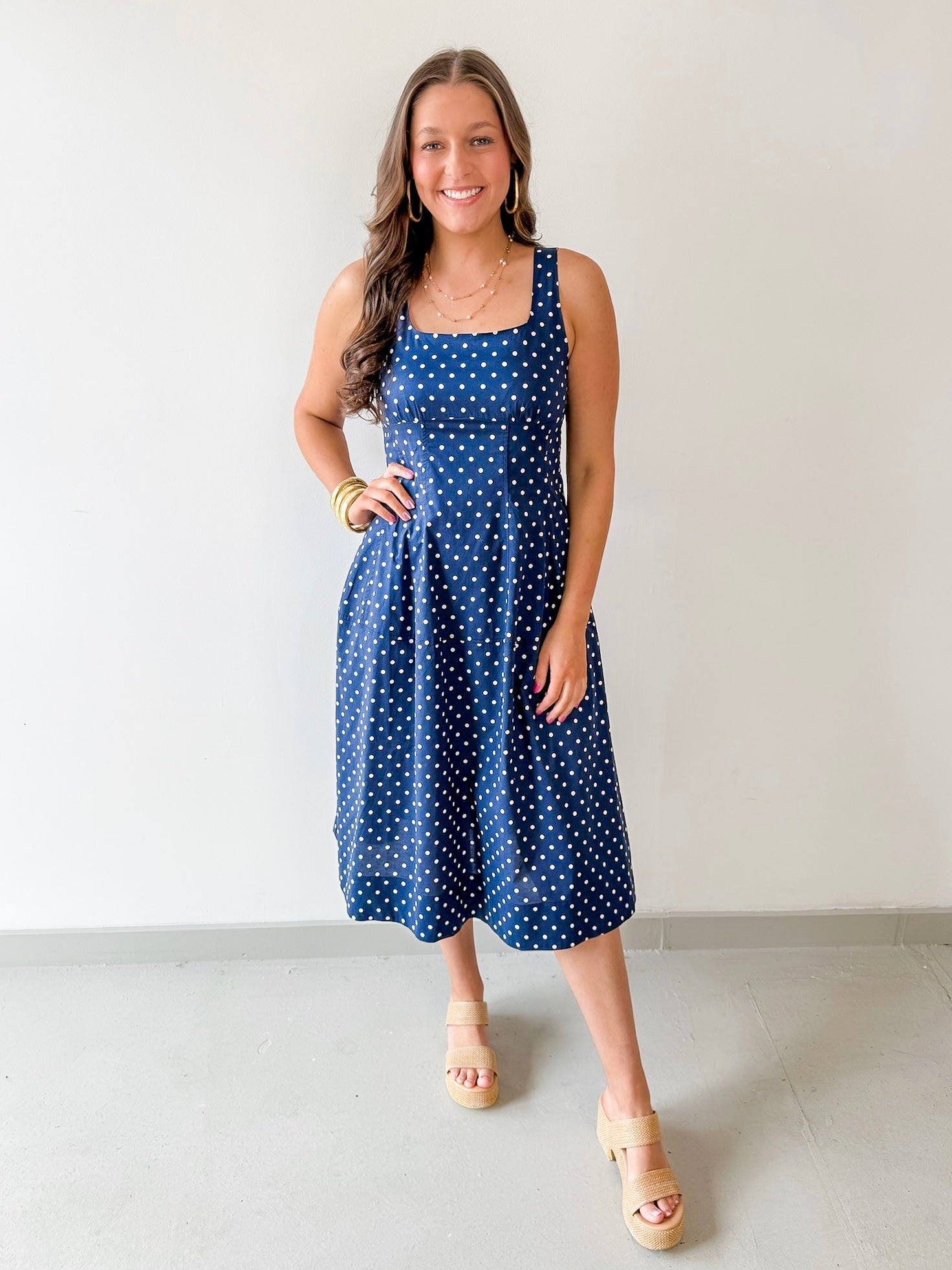 Polka Dot Flared A