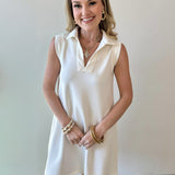 P. Cill Butter Modal Tennis Dress - Ivory