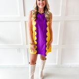 Lettie Sunkist Dress - Purple/Gold
