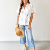 Shell Print Summer Shirt