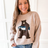 Bear With Salmon Sweater