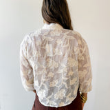 Embroidered Cream Shirt