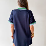 Front Zip Up Solid Casual Dress