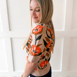Floral Knit Sweater