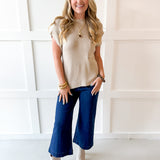 Ribbed Muscle Knit Top