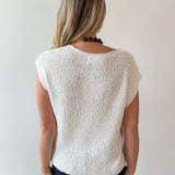 Relaxed Fit Slub Knit Top