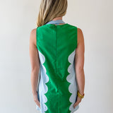 Lettie Sunkist Dress - Green/Blue