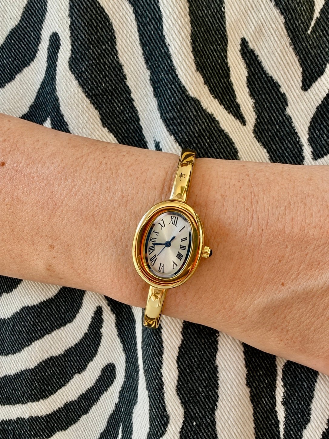 18K/SS Gold Bangle Watch