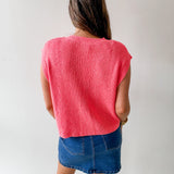 Accent Buttons Knit Vest