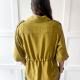 Pull Waist Utility Shirt - Olive