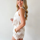 Beach Print Top & Short Set