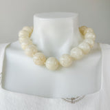 25mm Marble Ball Necklace Ivory