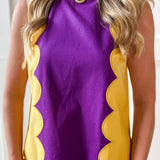 Lettie Sunkist Dress - Purple/Gold