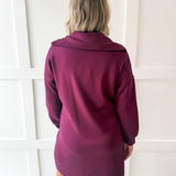 P.Cill Quarter Zip Dress- Port