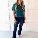 28" Slim Boot Wide Hem Seam Jean