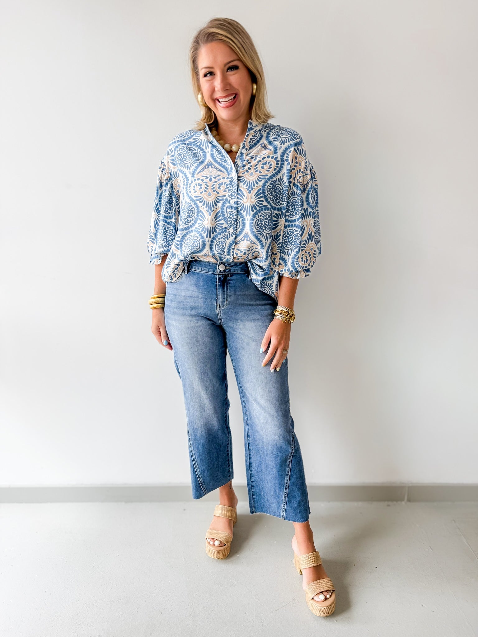 28" Straight Leg with Seam Details Jean
