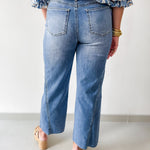 28" Straight Leg with Seam Details Jean