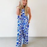 Geo Print Top & Pant Set