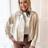 Suede Bubble Jacket