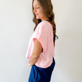 Cotton Slub Open Back Top