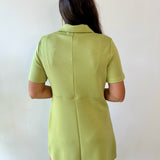 P. Cill Butter 3/4 Zip Dress - Lemon Grass