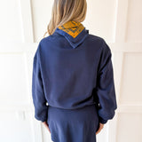 Everfleece Rib Top & Skort Set- Navy
