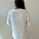 Linen Collared Shirt - Ivory