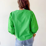 3/4 Layered Puff Sleeve Top