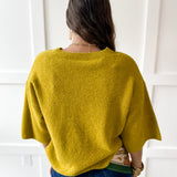 3/4 Sleeve Knit Top - Dijon