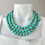 3 Row Faceted Bead Necklace