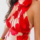 Floral Halter Maxi Dress