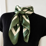 Polka Dot Scarf Olive 35x35