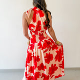 Floral Halter Maxi Dress