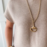Ribbed Short Sleeve Knit Top - Oatmeal