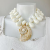 Ivory Shell Bead Necklace