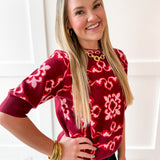 Short Sleeve Pattern Top