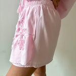 3D Floral Embroidered Motif Skort