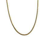 3mm Gold Basket Chain - 18"