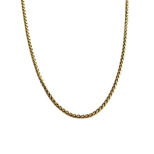 3mm Gold Basket Chain - 18"