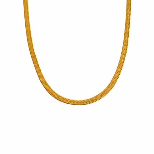 3mm Gold Herringbone Chain