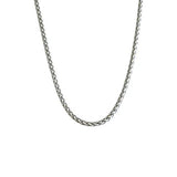 3mm Silver Basket Chain - 24"