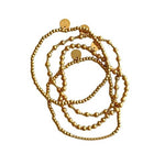 4 - Strand Textured Bar Bracelet Set