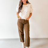 Cali Crochet Sweater - Cream