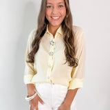 Butter Yellow Embellished Shirt