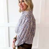 Floral Abstract Print Top