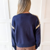 Drop Shoulder Sweater - Midnight