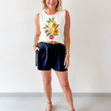 Whip Stitch Citrus Fruit Top