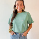 Golf Icon Striped Knit Top